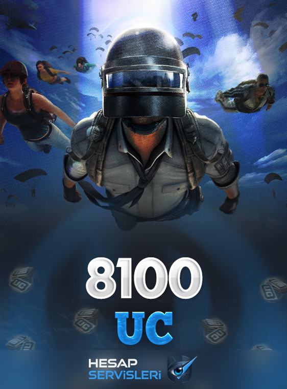 PUBG Mobile 8100 UC - Yalnızca ID İle Yükleme